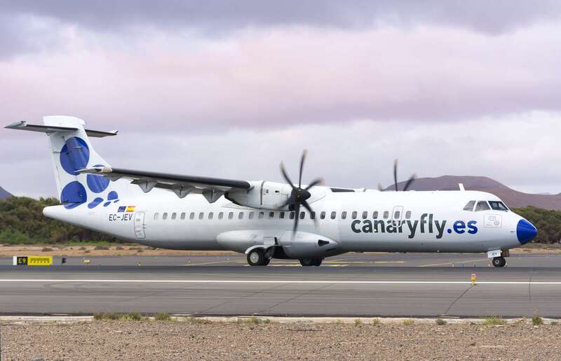 Aeronave de Canaryfly (Foto TA)